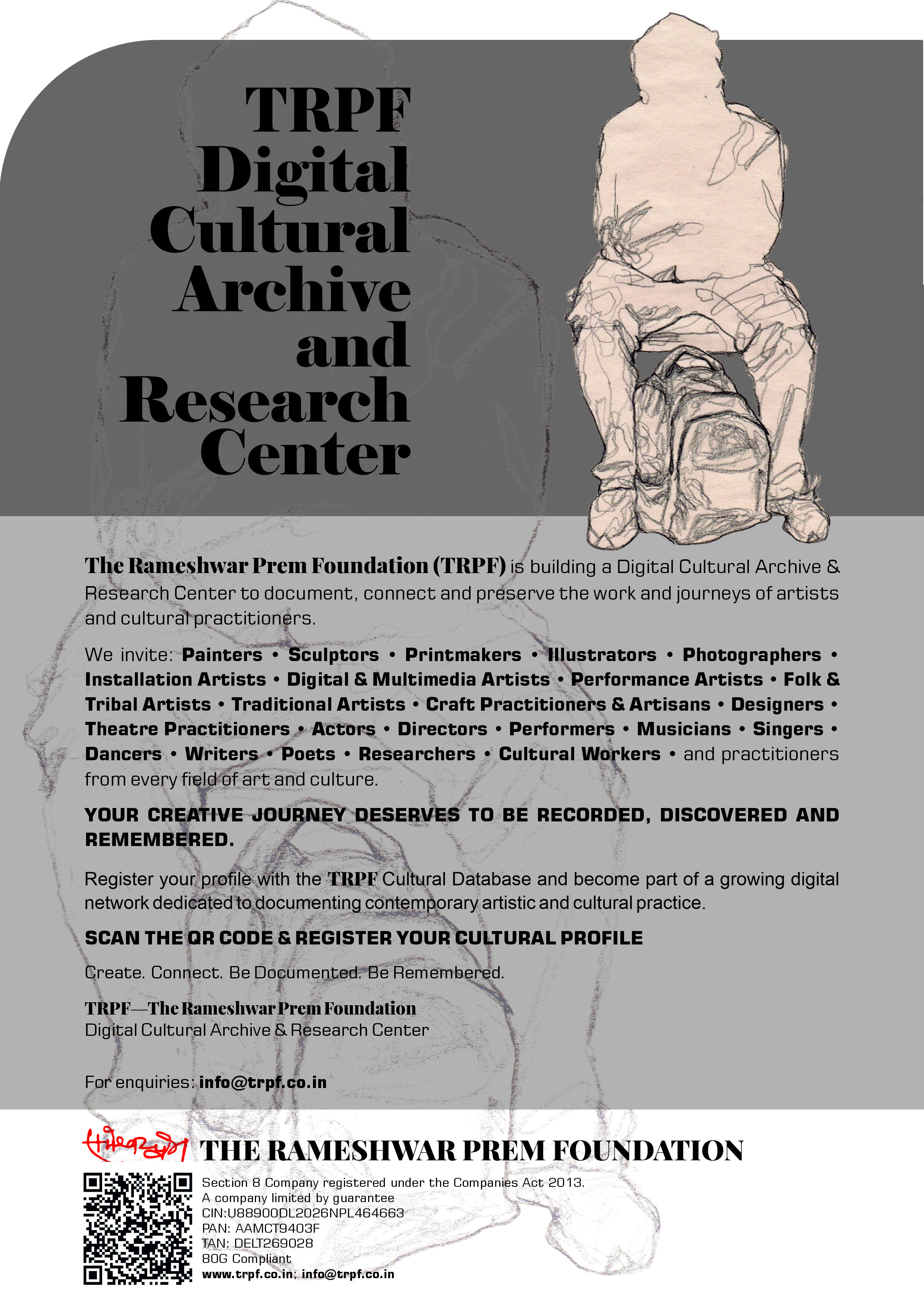 TRPF Cultural Database — Open Registration for Artists & Cultural Practitioners